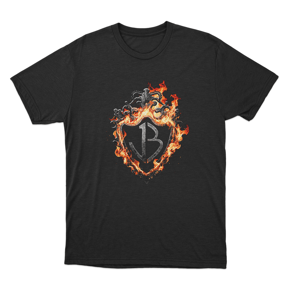 Burning Flames Logo Unisex T Shirt Black Burning Flames Logo Unisex T Shirt Black