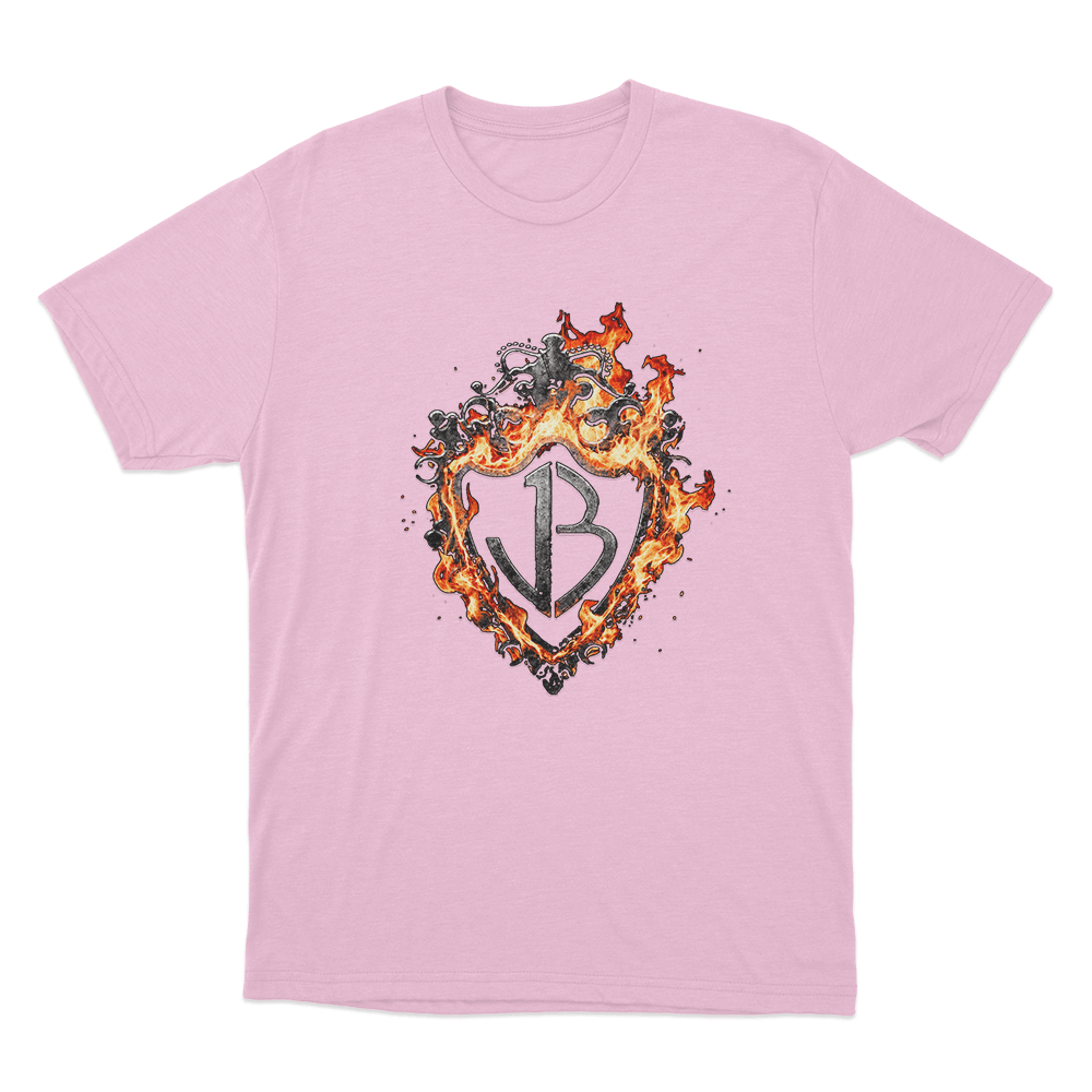 Burning Flames Logo Unisex T Shirt Pink Burning Flames Logo Unisex T Shirt Pink