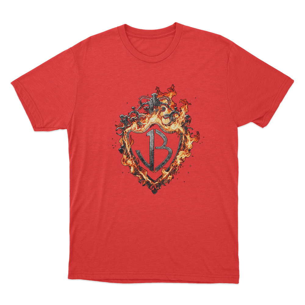 Burning Flames Logo Unisex T Shirt Red Burning Flames Logo Unisex T Shirt Red