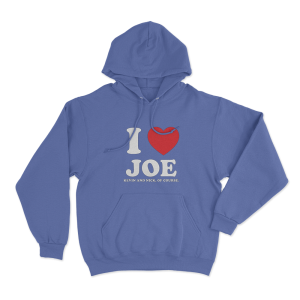 I Love Joe Unisex Hoodie Blue