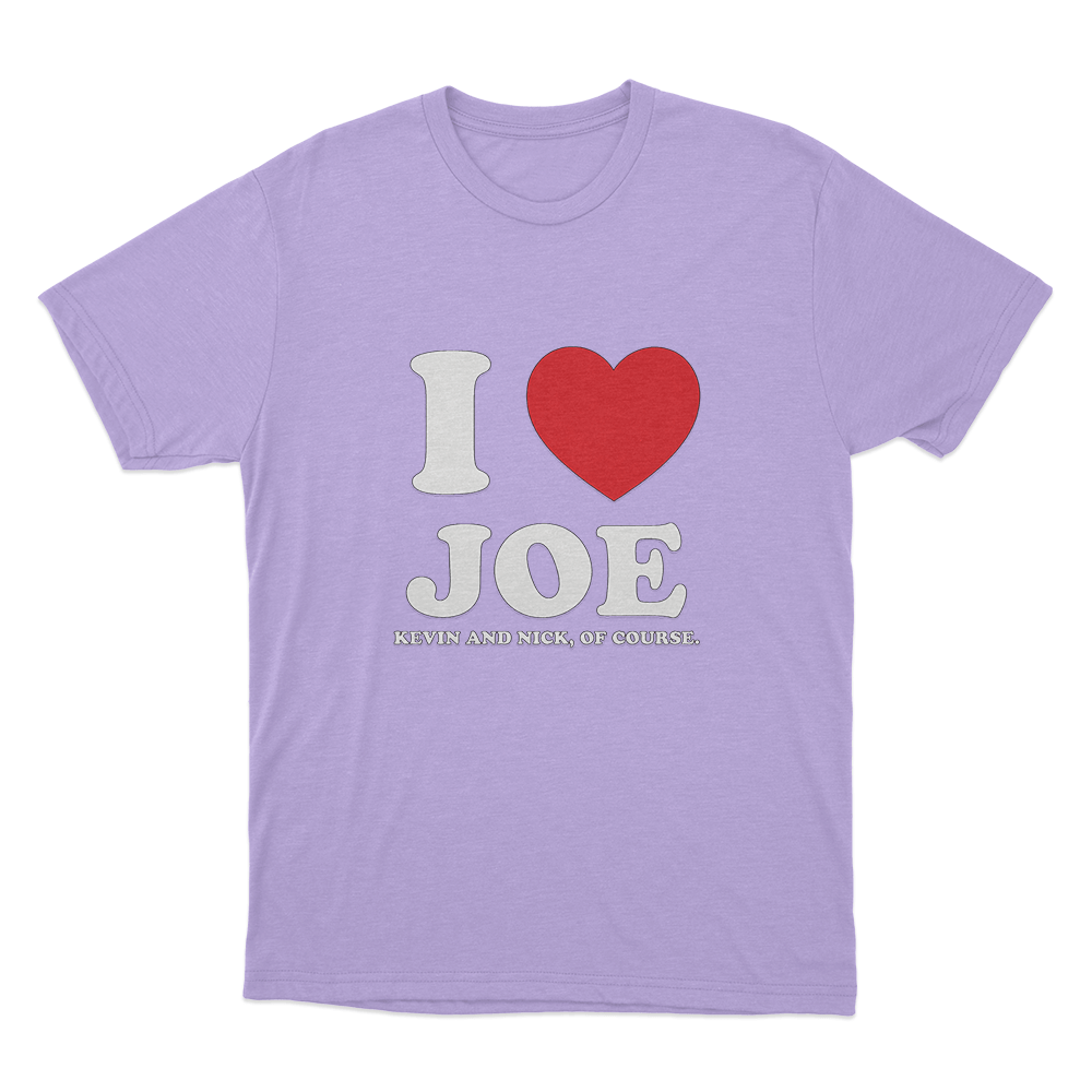 I Love Joe Unisex T Shirt Purple I Love Joe Unisex T Shirt Purple