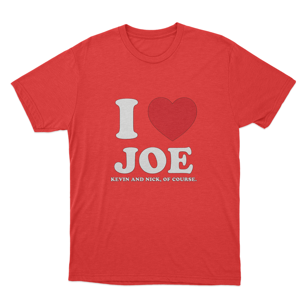 I Love Joe Unisex T Shirt Red I Love Joe Unisex T Shirt Red