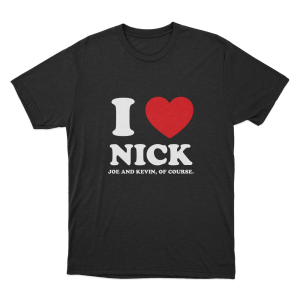 I Love Nick Unisex T Shirt Black