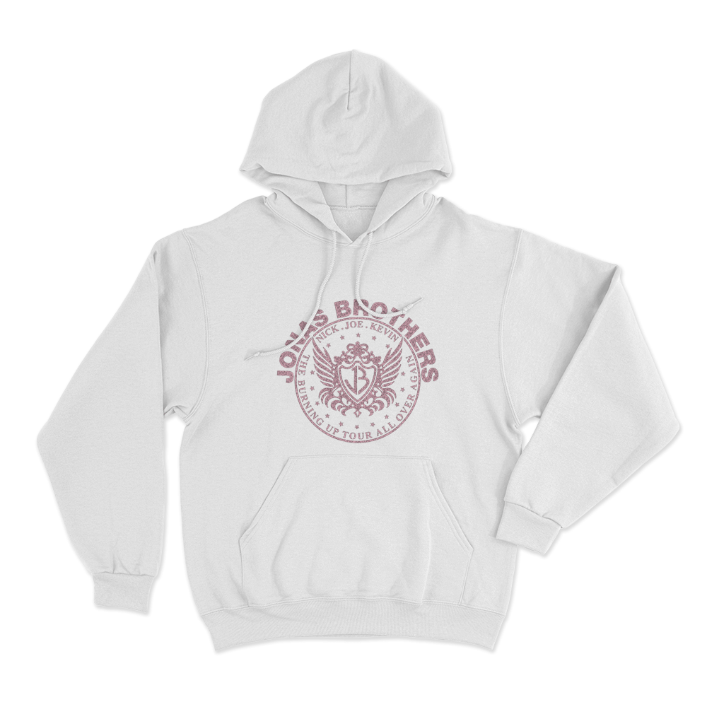 JB Crest Unisex Hoodie White JB Crest Unisex Hoodie White