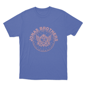 JB Crest Unisex T Shirt Blue