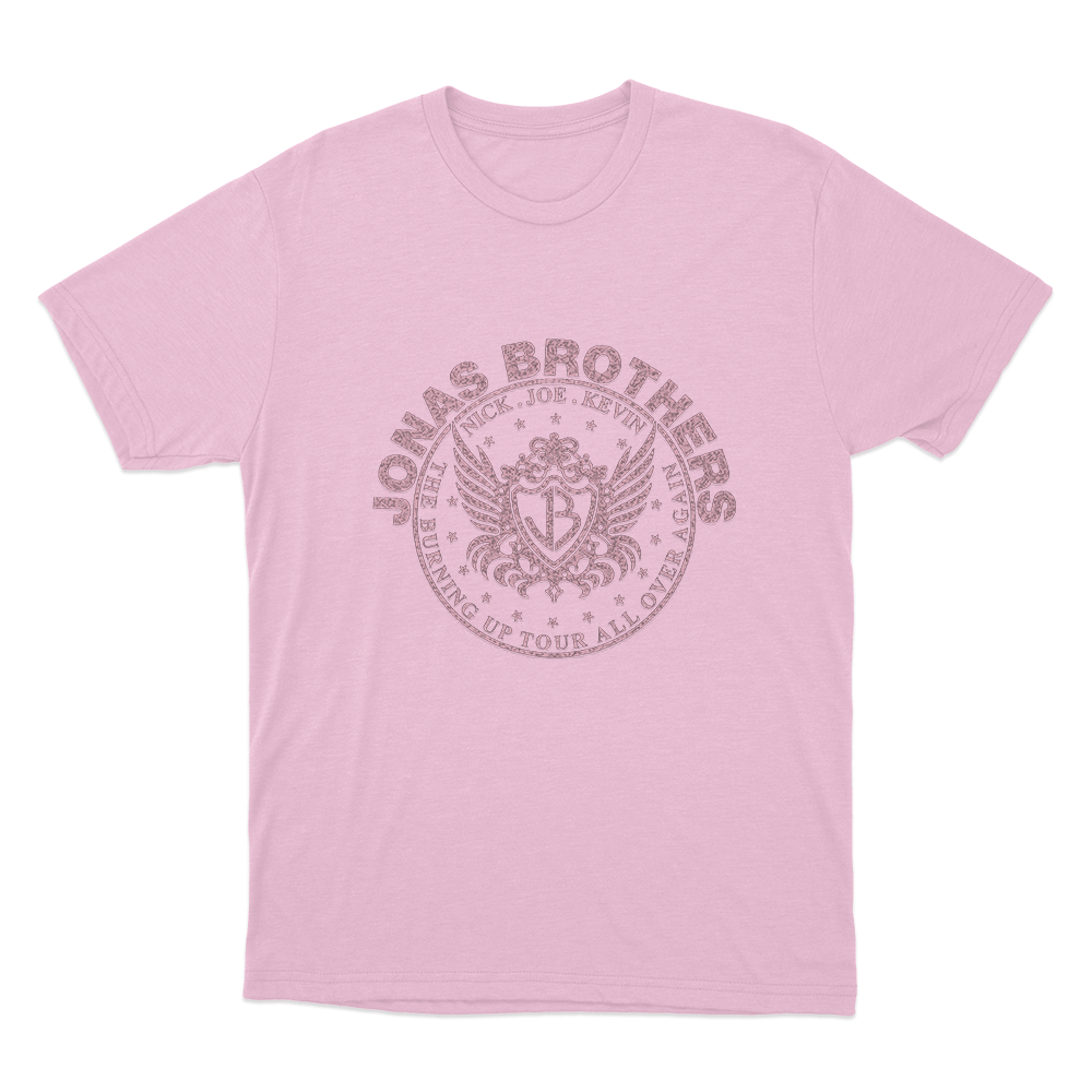 JB Crest Unisex T Shirt Pink JB Crest Unisex T Shirt Pink