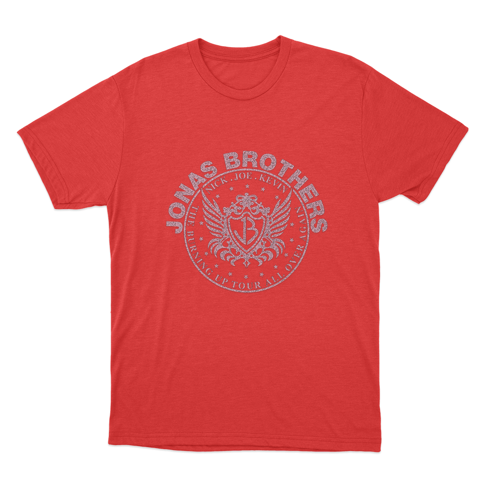 JB Crest Unisex T Shirt Red JB Crest Unisex T Shirt Red