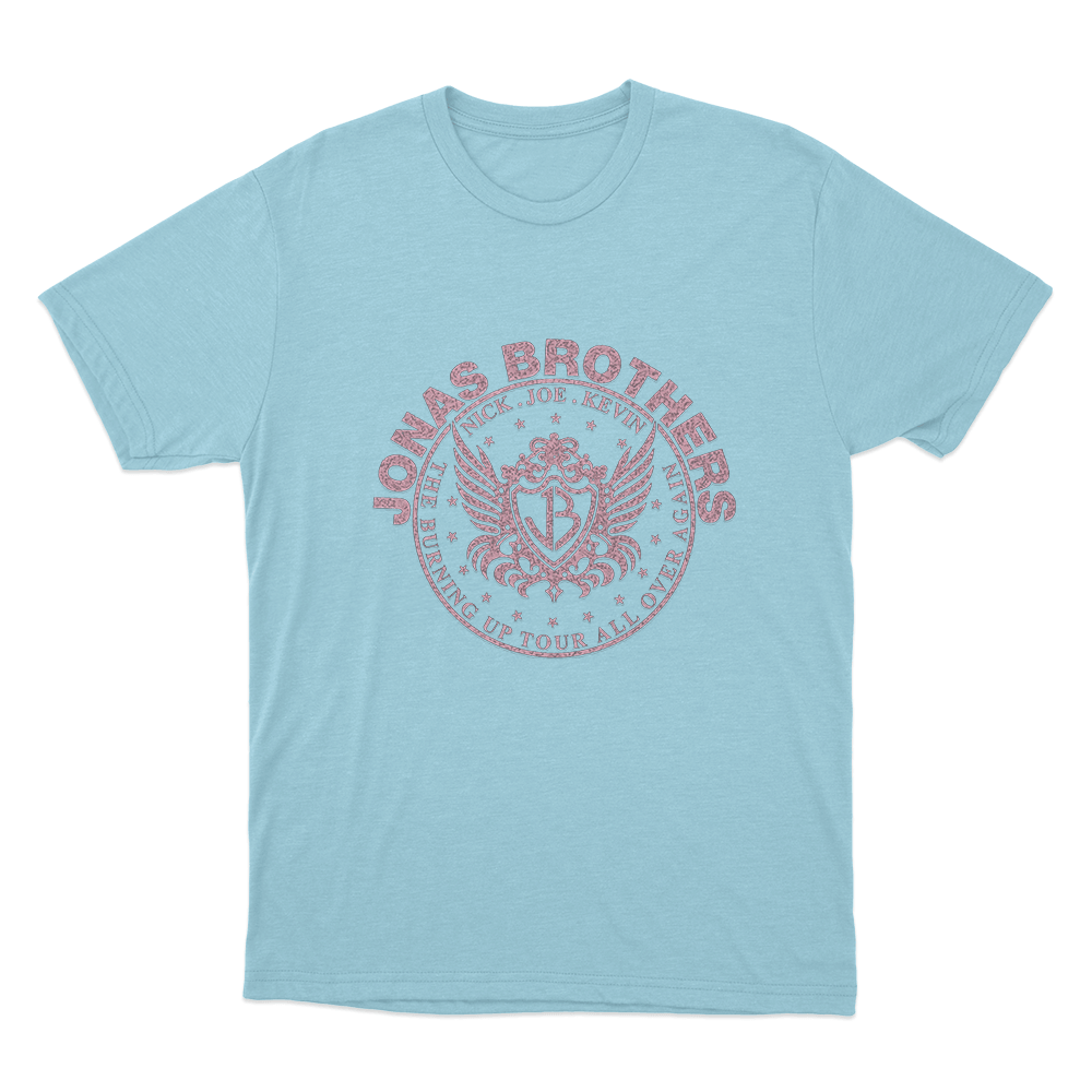 JB Crest Unisex T Shirt Sky Blue JB Crest Unisex T Shirt Sky Blue