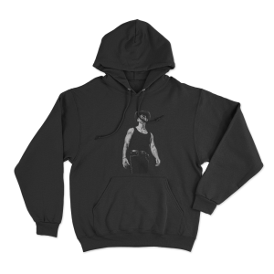 Joe Portrait Unisex Hoodie Black