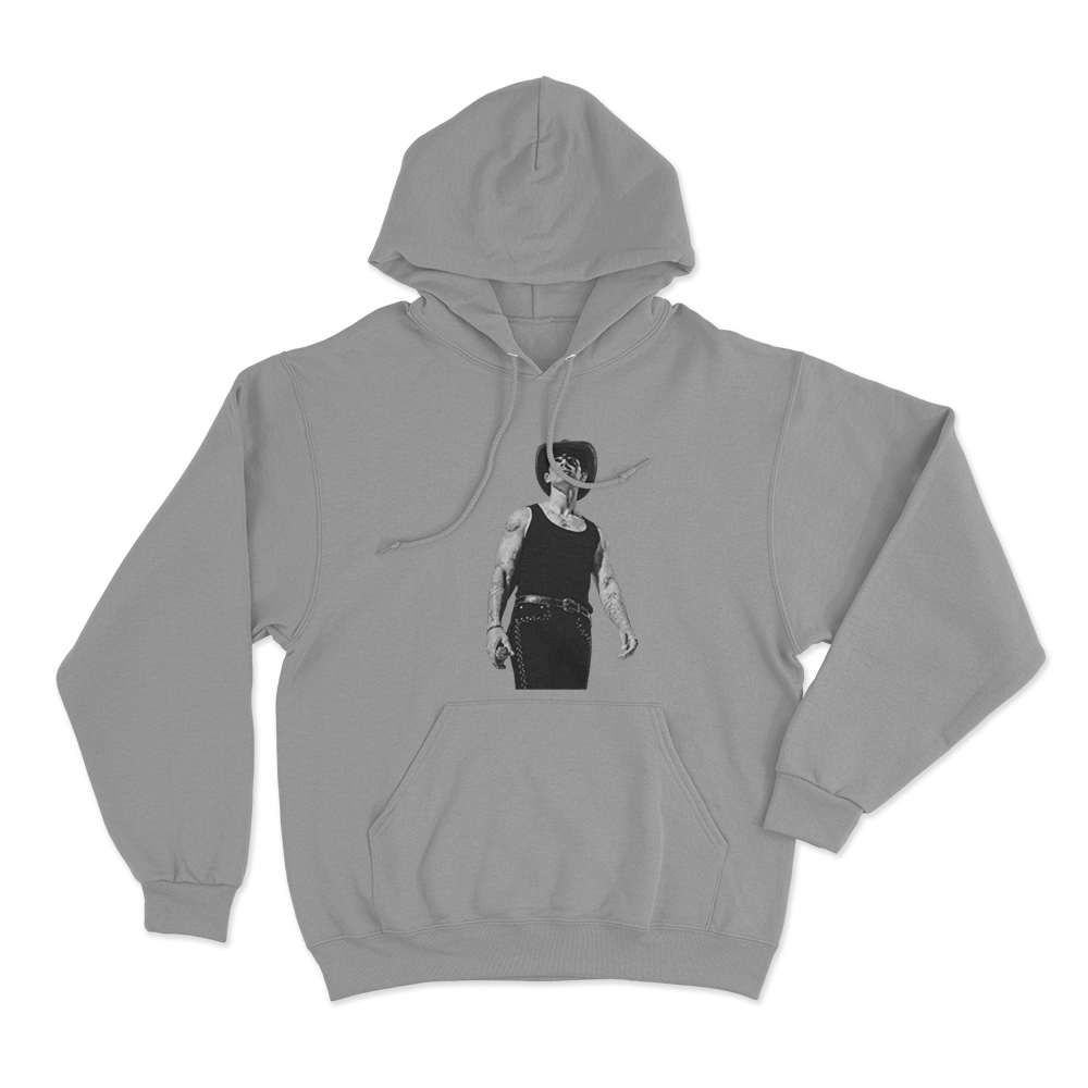 Joe Portrait Unisex Hoodie Grey Joe Portrait Unisex Hoodie Grey