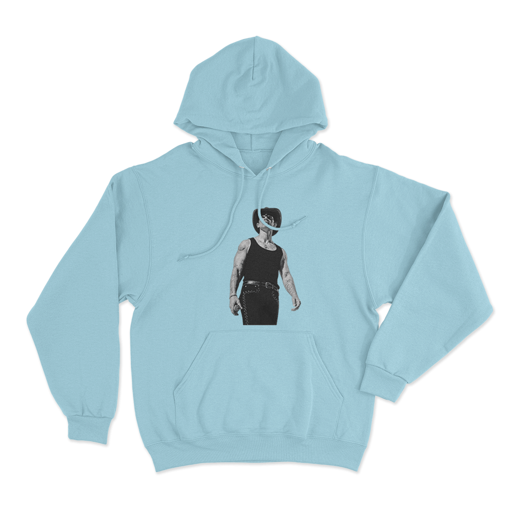 Joe Portrait Unisex Hoodie Sky Blue Joe Portrait Unisex Hoodie Sky Blue