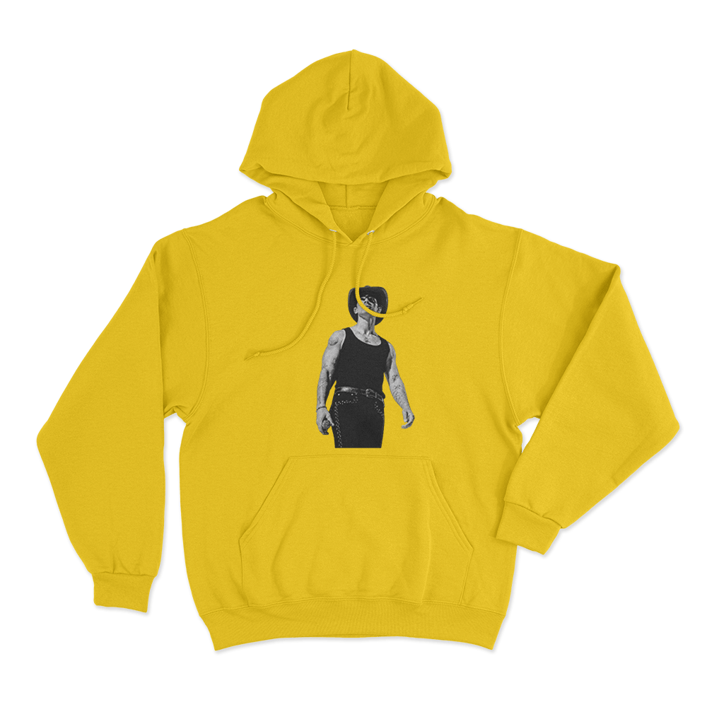 Joe Portrait Unisex Hoodie Yellow Joe Portrait Unisex Hoodie Yellow