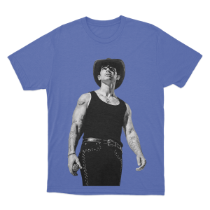 Joe Portrait Unisex T Shirt Blue