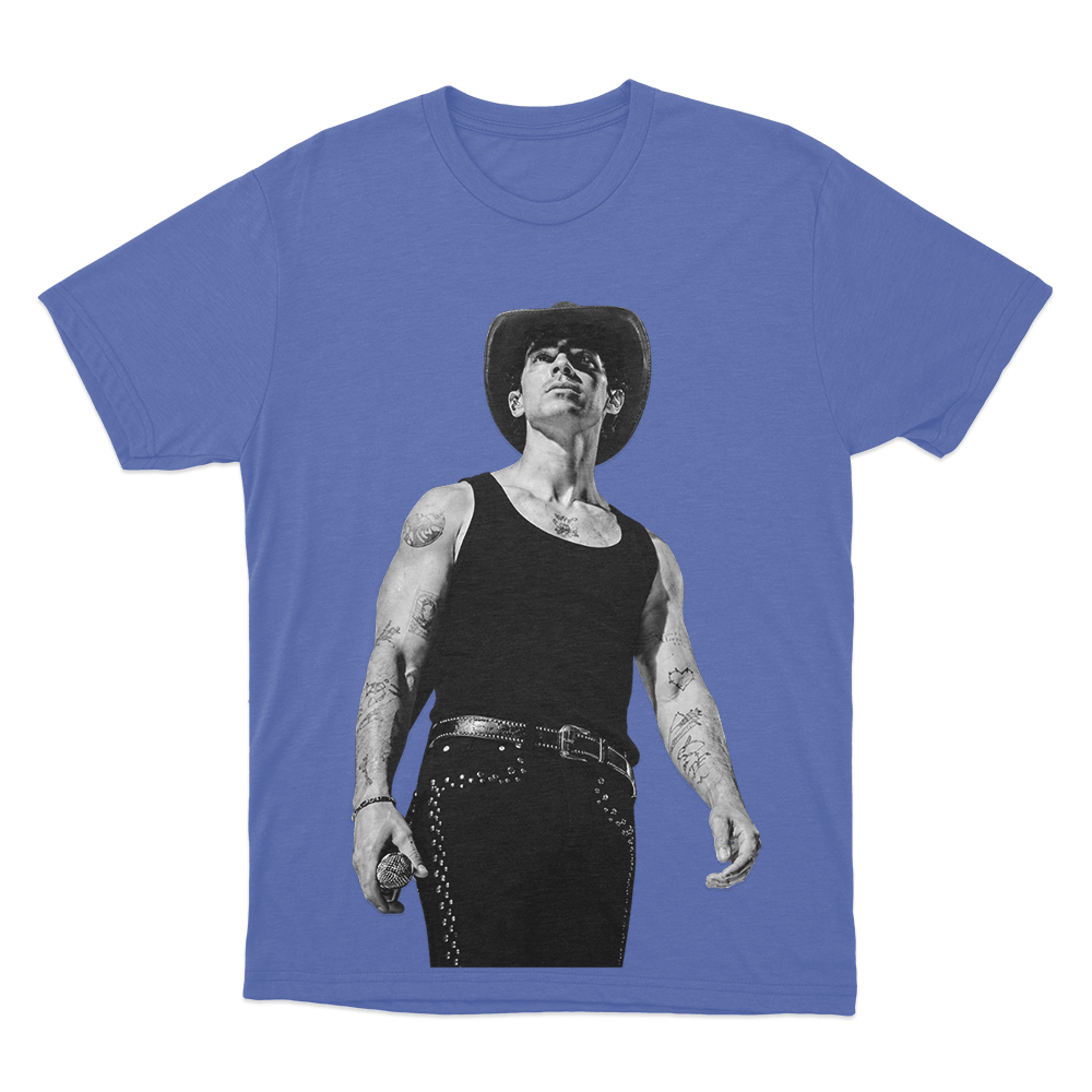 Joe Portrait Unisex T Shirt Blue Joe Portrait Unisex T Shirt Blue