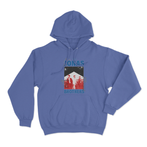 Jonas Brothers Crayon Unisex Hoodie Blue
