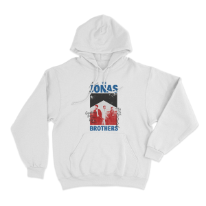 Jonas Brothers Crayon Unisex Hoodie White