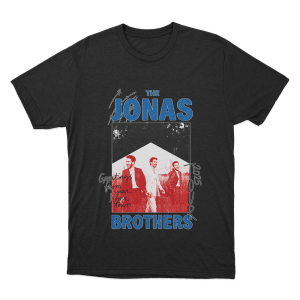 Jonas Brothers Crayon Unisex T Shirt Black