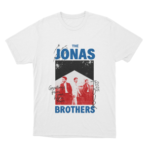 Jonas Brothers Crayon Unisex T Shirt White