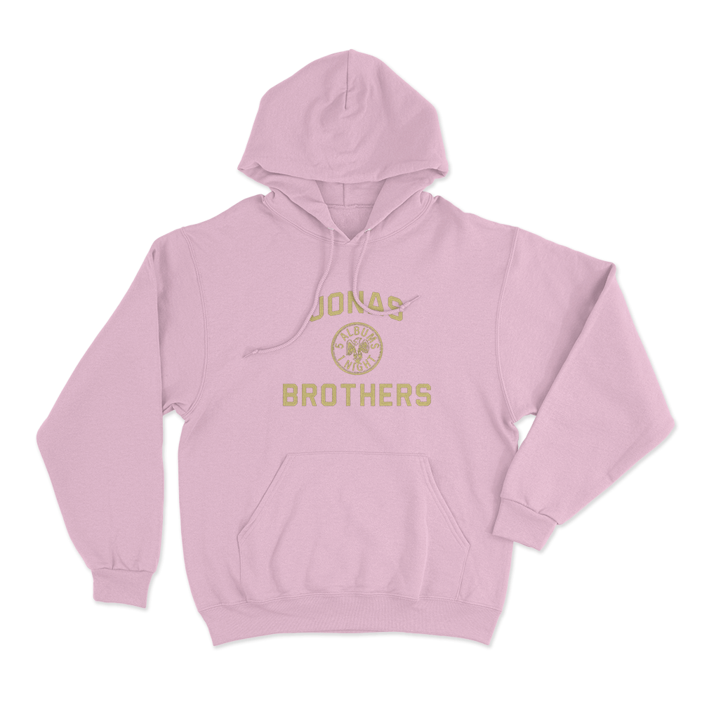 Jonas Brothers Emblem Unisex Hoodie Pink Jonas Brothers Emblem Unisex Hoodie Pink