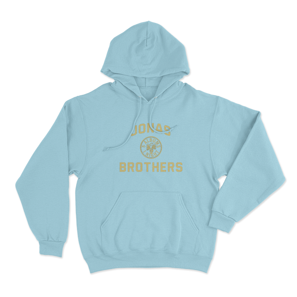 Jonas Brothers Emblem Unisex Hoodie Sky Blue Jonas Brothers Emblem Unisex Hoodie Sky Blue