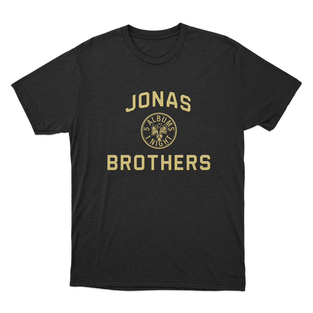 Jonas Brothers Emblem Unisex T Shirt Black Jonas Brothers Emblem Unisex T Shirt Black