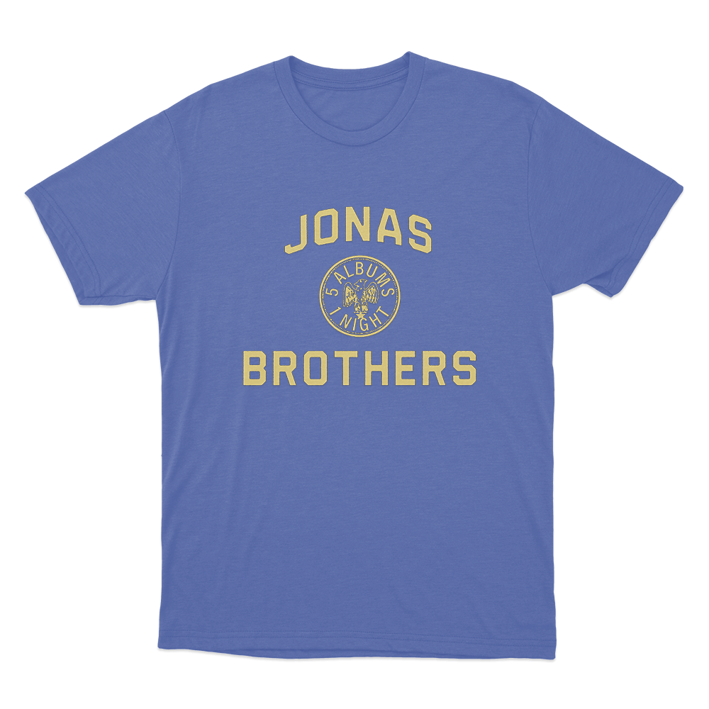 Jonas Brothers Emblem Unisex T Shirt Blue Jonas Brothers Emblem Unisex T Shirt Blue