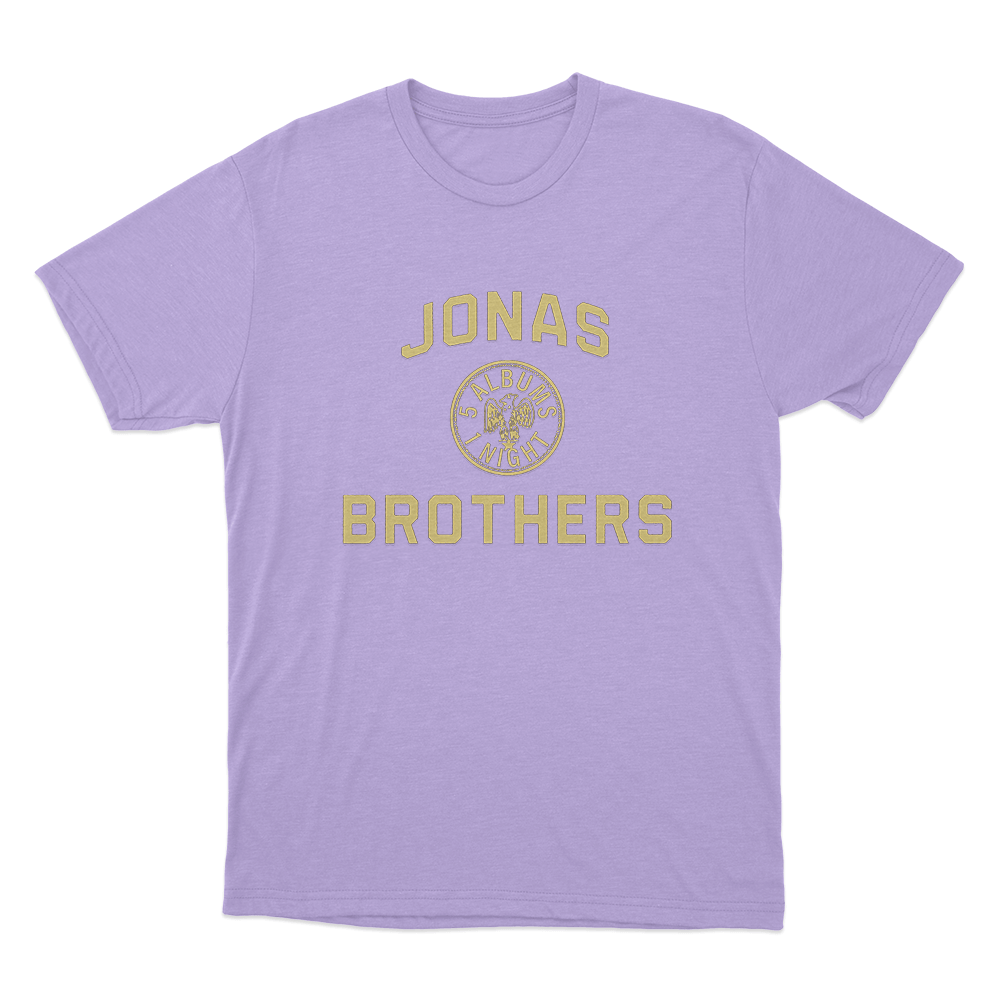 Jonas Brothers Emblem Unisex T Shirt Purple Jonas Brothers Emblem Unisex T Shirt Purple