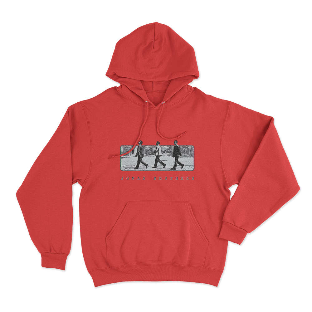 Jonas Road Tour Unisex Hoodie Red Jonas Road Tour Unisex Hoodie Red