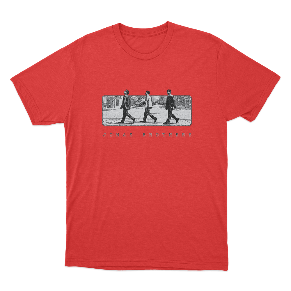 Jonas Road Tour Unisex T Shirt Red Jonas Road Tour Unisex T Shirt Red