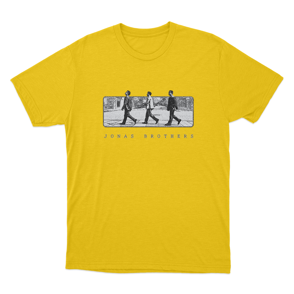 Jonas Road Tour Unisex T Shirt Yellow Jonas Road Tour Unisex T Shirt Yellow